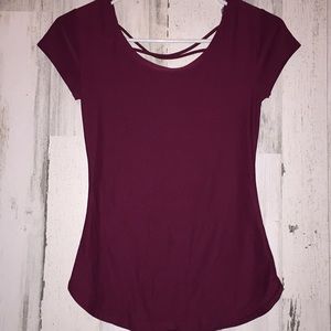 Burgundy Short sleeve
